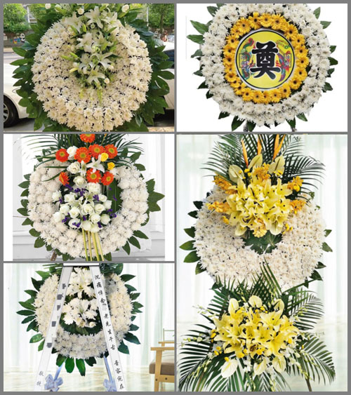四川成都龙泉驿区大面街道分水村花圈速递